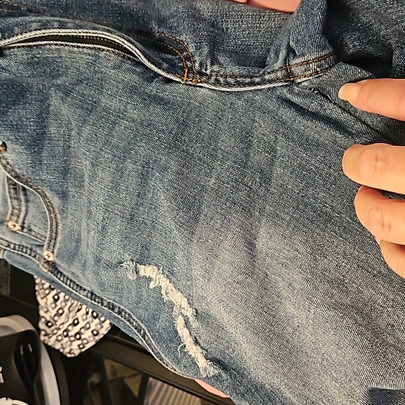 Hem & Thread by Anthropologie Frayed Ankle Jeans Size 29 Sexy AD-1542 - Picture 9 of 9